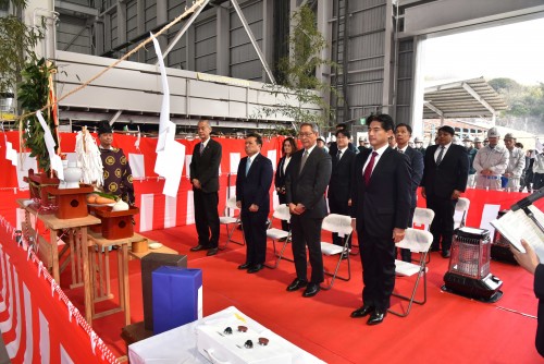 CE-171番船の起工式を実施